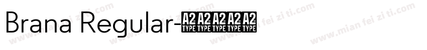 Brana Regular字体转换